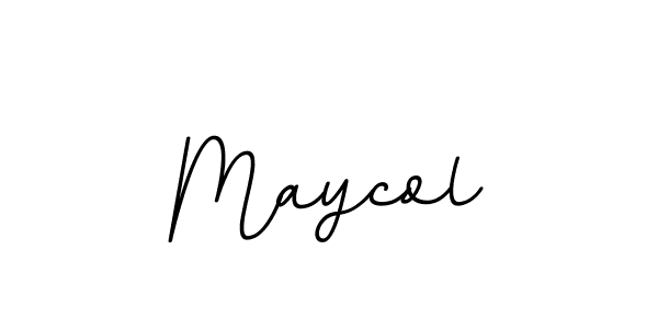 This is the best signature style for the Maycol name. Also you like these signature font (BallpointsItalic-DORy9). Mix name signature. Maycol signature style 11 images and pictures png