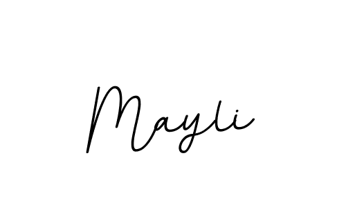 You should practise on your own different ways (BallpointsItalic-DORy9) to write your name (Mayli) in signature. don't let someone else do it for you. Mayli signature style 11 images and pictures png