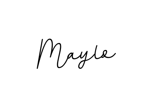 Use a signature maker to create a handwritten signature online. With this signature software, you can design (BallpointsItalic-DORy9) your own signature for name Maylo. Maylo signature style 11 images and pictures png