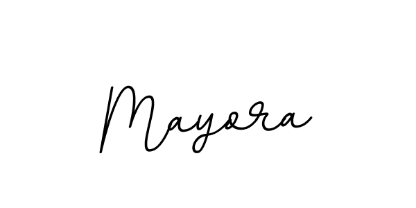 Use a signature maker to create a handwritten signature online. With this signature software, you can design (BallpointsItalic-DORy9) your own signature for name Mayora. Mayora signature style 11 images and pictures png
