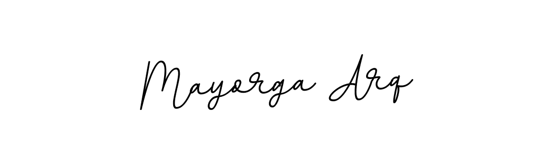 Mayorga Arq stylish signature style. Best Handwritten Sign (BallpointsItalic-DORy9) for my name. Handwritten Signature Collection Ideas for my name Mayorga Arq. Mayorga Arq signature style 11 images and pictures png