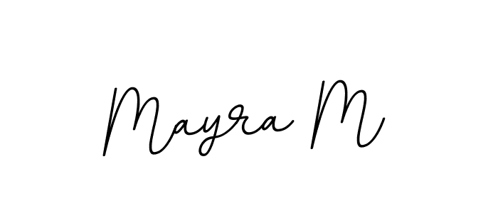 Use a signature maker to create a handwritten signature online. With this signature software, you can design (BallpointsItalic-DORy9) your own signature for name Mayra M. Mayra M signature style 11 images and pictures png