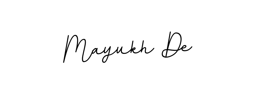 Create a beautiful signature design for name Mayukh De. With this signature (BallpointsItalic-DORy9) fonts, you can make a handwritten signature for free. Mayukh De signature style 11 images and pictures png