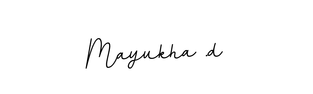 Create a beautiful signature design for name Mayukha .d. With this signature (BallpointsItalic-DORy9) fonts, you can make a handwritten signature for free. Mayukha .d signature style 11 images and pictures png