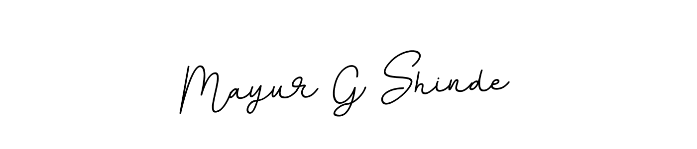 You should practise on your own different ways (BallpointsItalic-DORy9) to write your name (Mayur G Shinde) in signature. don't let someone else do it for you. Mayur G Shinde signature style 11 images and pictures png