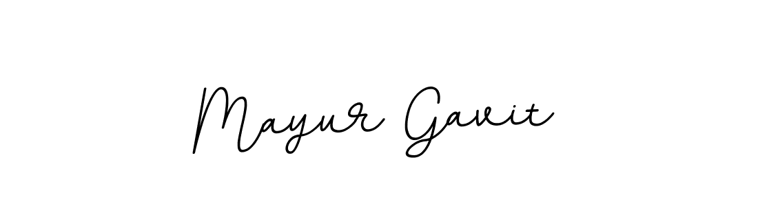 Use a signature maker to create a handwritten signature online. With this signature software, you can design (BallpointsItalic-DORy9) your own signature for name Mayur Gavit. Mayur Gavit signature style 11 images and pictures png