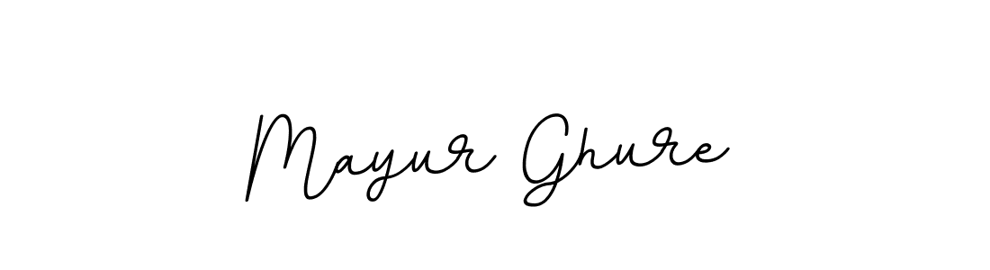 How to make Mayur Ghure name signature. Use BallpointsItalic-DORy9 style for creating short signs online. This is the latest handwritten sign. Mayur Ghure signature style 11 images and pictures png