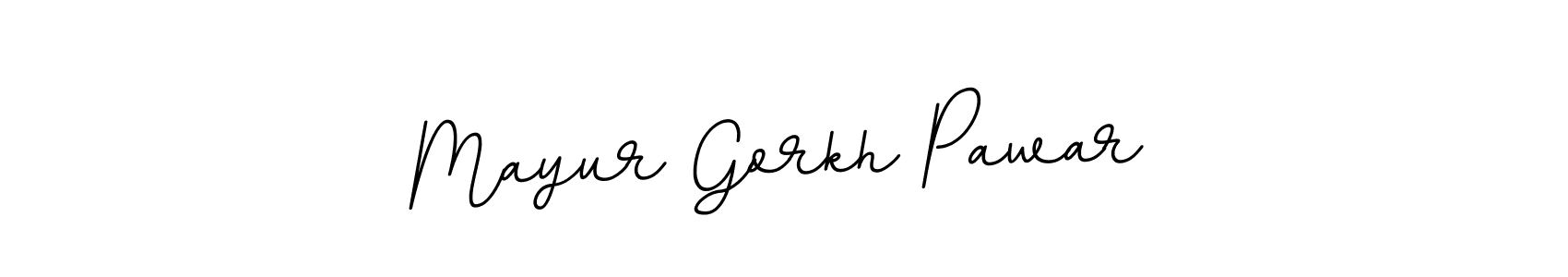 Design your own signature with our free online signature maker. With this signature software, you can create a handwritten (BallpointsItalic-DORy9) signature for name Mayur Gorkh Pawar. Mayur Gorkh Pawar signature style 11 images and pictures png