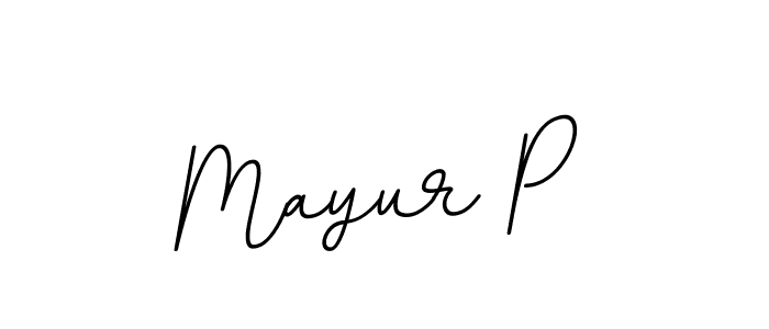 Also we have Mayur P name is the best signature style. Create professional handwritten signature collection using BallpointsItalic-DORy9 autograph style. Mayur P signature style 11 images and pictures png