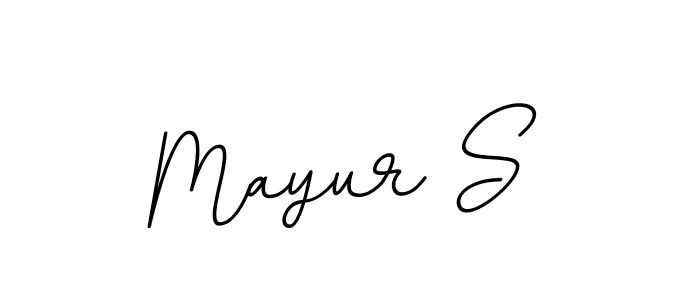 Make a beautiful signature design for name Mayur S. With this signature (BallpointsItalic-DORy9) style, you can create a handwritten signature for free. Mayur S signature style 11 images and pictures png