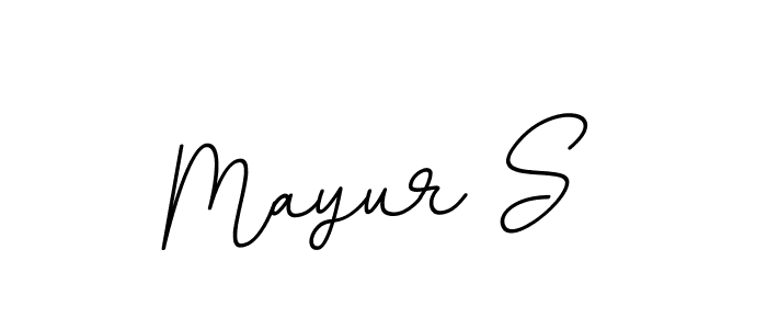 Create a beautiful signature design for name Mayur S. With this signature (BallpointsItalic-DORy9) fonts, you can make a handwritten signature for free. Mayur S signature style 11 images and pictures png