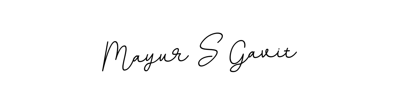 Create a beautiful signature design for name Mayur S Gavit. With this signature (BallpointsItalic-DORy9) fonts, you can make a handwritten signature for free. Mayur S Gavit signature style 11 images and pictures png