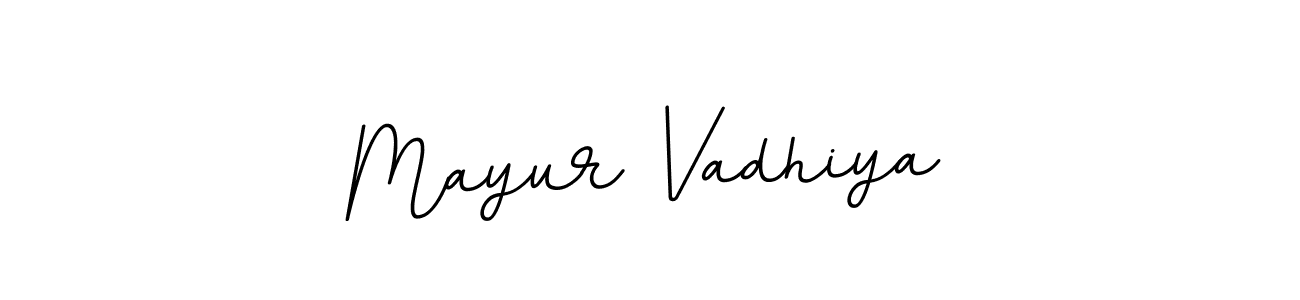 Design your own signature with our free online signature maker. With this signature software, you can create a handwritten (BallpointsItalic-DORy9) signature for name Mayur Vadhiya. Mayur Vadhiya signature style 11 images and pictures png