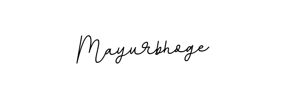 Design your own signature with our free online signature maker. With this signature software, you can create a handwritten (BallpointsItalic-DORy9) signature for name Mayurbhoge. Mayurbhoge signature style 11 images and pictures png