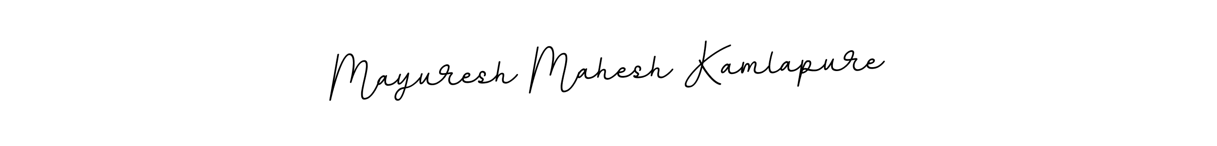 Design your own signature with our free online signature maker. With this signature software, you can create a handwritten (BallpointsItalic-DORy9) signature for name Mayuresh Mahesh Kamlapure. Mayuresh Mahesh Kamlapure signature style 11 images and pictures png
