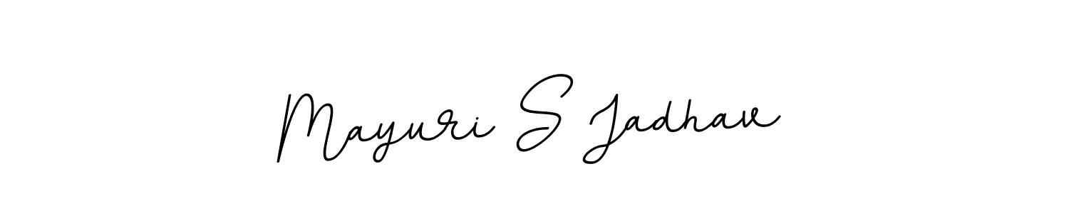 It looks lik you need a new signature style for name Mayuri S Jadhav. Design unique handwritten (BallpointsItalic-DORy9) signature with our free signature maker in just a few clicks. Mayuri S Jadhav signature style 11 images and pictures png