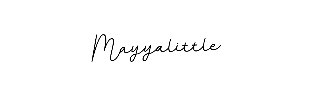 Use a signature maker to create a handwritten signature online. With this signature software, you can design (BallpointsItalic-DORy9) your own signature for name Mayyalittle. Mayyalittle signature style 11 images and pictures png