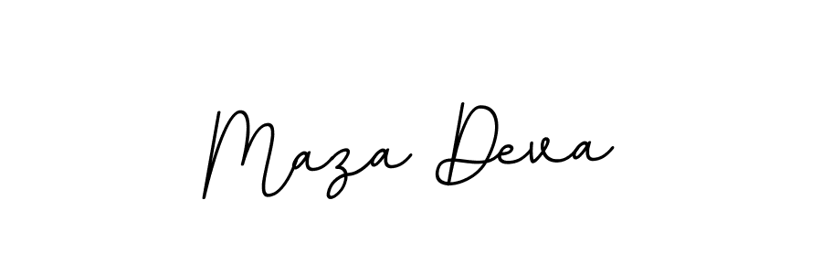 Design your own signature with our free online signature maker. With this signature software, you can create a handwritten (BallpointsItalic-DORy9) signature for name Maza Deva. Maza Deva signature style 11 images and pictures png