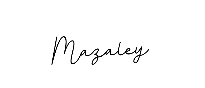 Design your own signature with our free online signature maker. With this signature software, you can create a handwritten (BallpointsItalic-DORy9) signature for name Mazaley. Mazaley signature style 11 images and pictures png