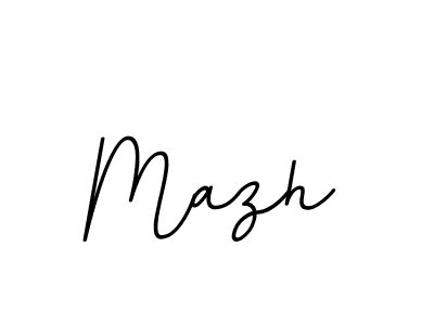 It looks lik you need a new signature style for name Mazh. Design unique handwritten (BallpointsItalic-DORy9) signature with our free signature maker in just a few clicks. Mazh signature style 11 images and pictures png