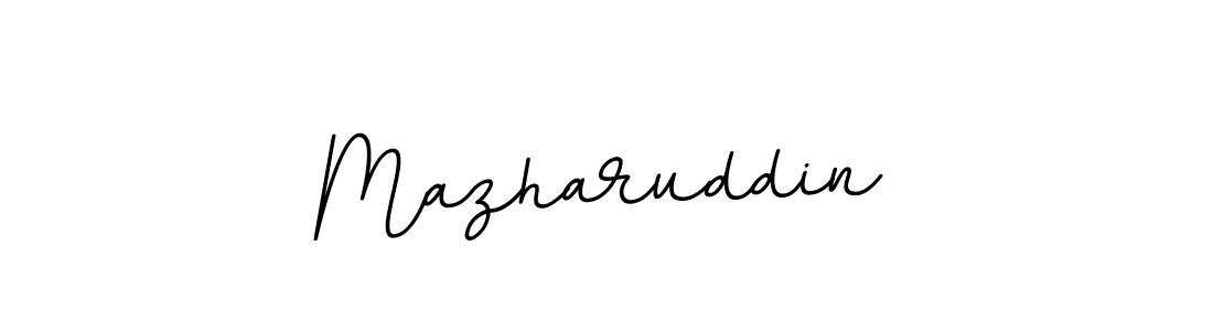 Create a beautiful signature design for name Mazharuddin. With this signature (BallpointsItalic-DORy9) fonts, you can make a handwritten signature for free. Mazharuddin signature style 11 images and pictures png