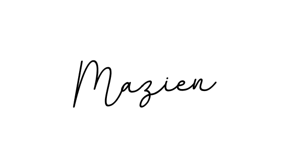 Mazien stylish signature style. Best Handwritten Sign (BallpointsItalic-DORy9) for my name. Handwritten Signature Collection Ideas for my name Mazien. Mazien signature style 11 images and pictures png
