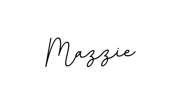How to make Mazzie name signature. Use BallpointsItalic-DORy9 style for creating short signs online. This is the latest handwritten sign. Mazzie signature style 11 images and pictures png