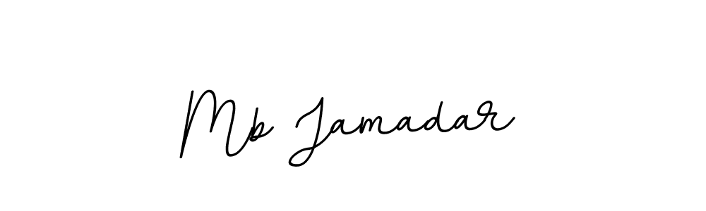 Use a signature maker to create a handwritten signature online. With this signature software, you can design (BallpointsItalic-DORy9) your own signature for name Mb Jamadar. Mb Jamadar signature style 11 images and pictures png