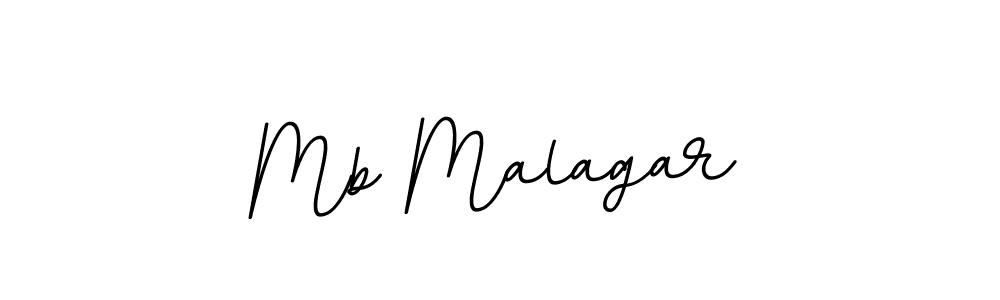 Design your own signature with our free online signature maker. With this signature software, you can create a handwritten (BallpointsItalic-DORy9) signature for name Mb Malagar. Mb Malagar signature style 11 images and pictures png