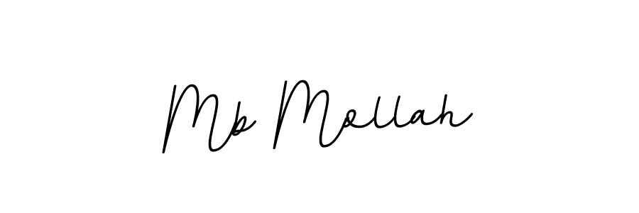 Mb Mollah stylish signature style. Best Handwritten Sign (BallpointsItalic-DORy9) for my name. Handwritten Signature Collection Ideas for my name Mb Mollah. Mb Mollah signature style 11 images and pictures png