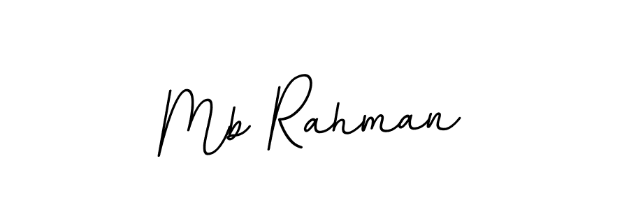 Design your own signature with our free online signature maker. With this signature software, you can create a handwritten (BallpointsItalic-DORy9) signature for name Mb Rahman. Mb Rahman signature style 11 images and pictures png