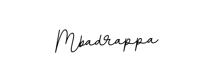 How to make Mbadrappa name signature. Use BallpointsItalic-DORy9 style for creating short signs online. This is the latest handwritten sign. Mbadrappa signature style 11 images and pictures png