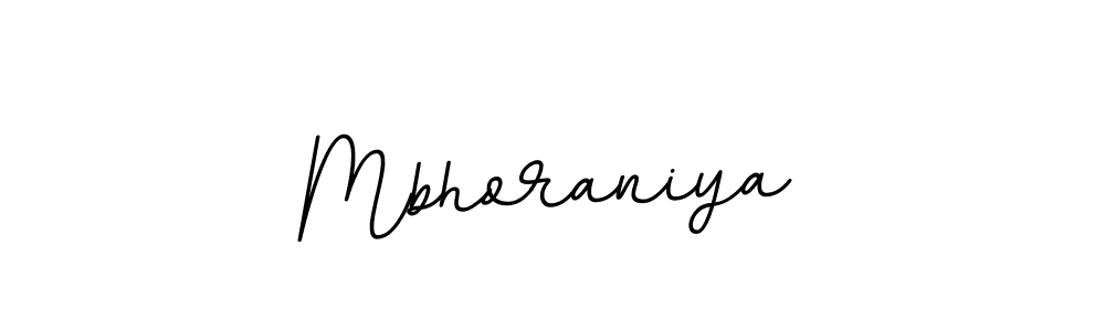 Mbhoraniya stylish signature style. Best Handwritten Sign (BallpointsItalic-DORy9) for my name. Handwritten Signature Collection Ideas for my name Mbhoraniya. Mbhoraniya signature style 11 images and pictures png