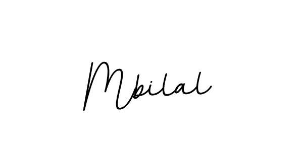 Use a signature maker to create a handwritten signature online. With this signature software, you can design (BallpointsItalic-DORy9) your own signature for name Mbilal. Mbilal signature style 11 images and pictures png