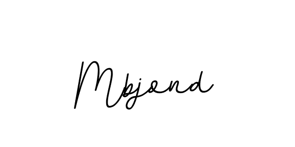 Design your own signature with our free online signature maker. With this signature software, you can create a handwritten (BallpointsItalic-DORy9) signature for name Mbjond. Mbjond signature style 11 images and pictures png