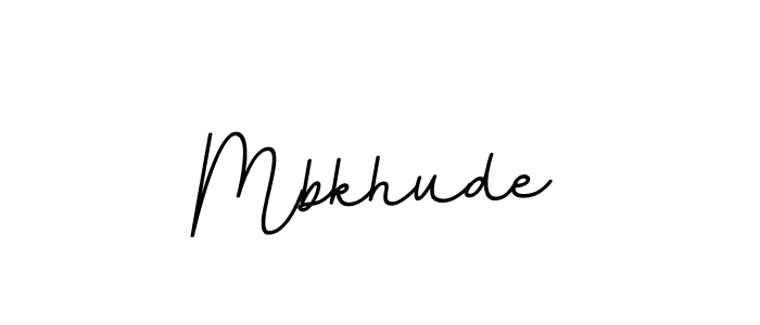 Create a beautiful signature design for name Mbkhude. With this signature (BallpointsItalic-DORy9) fonts, you can make a handwritten signature for free. Mbkhude signature style 11 images and pictures png