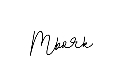 The best way (BallpointsItalic-DORy9) to make a short signature is to pick only two or three words in your name. The name Mbork include a total of six letters. For converting this name. Mbork signature style 11 images and pictures png