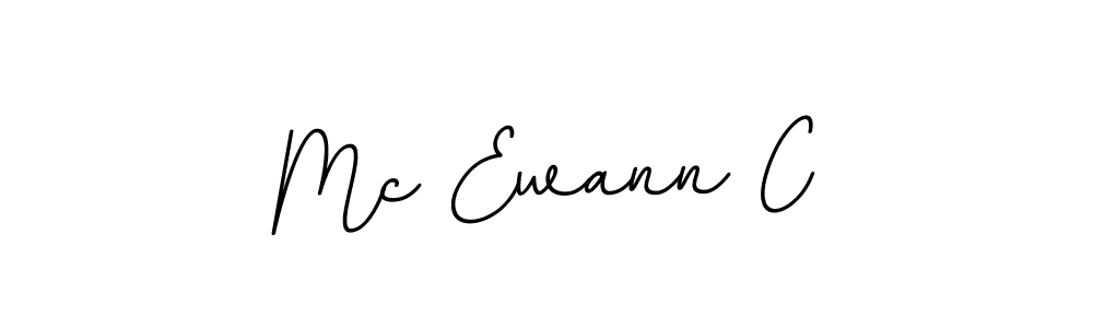 Use a signature maker to create a handwritten signature online. With this signature software, you can design (BallpointsItalic-DORy9) your own signature for name Mc Ewann C. Mc Ewann C signature style 11 images and pictures png