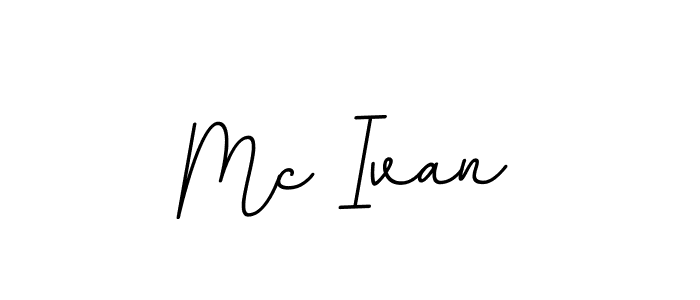 Create a beautiful signature design for name Mc Ivan. With this signature (BallpointsItalic-DORy9) fonts, you can make a handwritten signature for free. Mc Ivan signature style 11 images and pictures png