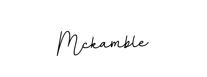 How to make Mckamble name signature. Use BallpointsItalic-DORy9 style for creating short signs online. This is the latest handwritten sign. Mckamble signature style 11 images and pictures png