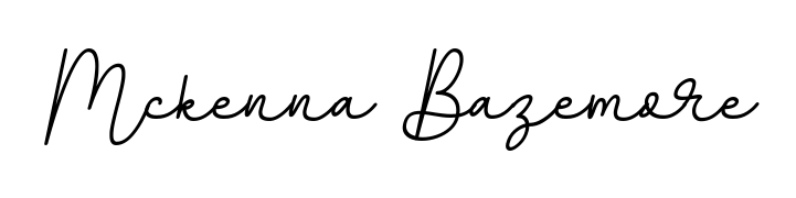 Also You can easily find your signature by using the search form. We will create Mckenna Bazemore name handwritten signature images for you free of cost using BallpointsItalic-DORy9 sign style. Mckenna Bazemore signature style 11 images and pictures png