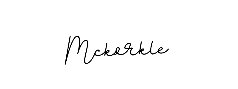 Use a signature maker to create a handwritten signature online. With this signature software, you can design (BallpointsItalic-DORy9) your own signature for name Mckorkle. Mckorkle signature style 11 images and pictures png