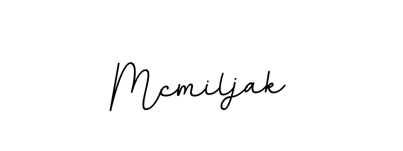 Make a beautiful signature design for name Mcmiljak. With this signature (BallpointsItalic-DORy9) style, you can create a handwritten signature for free. Mcmiljak signature style 11 images and pictures png