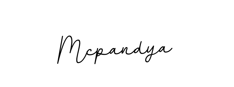 Use a signature maker to create a handwritten signature online. With this signature software, you can design (BallpointsItalic-DORy9) your own signature for name Mcpandya. Mcpandya signature style 11 images and pictures png