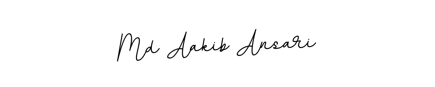 Design your own signature with our free online signature maker. With this signature software, you can create a handwritten (BallpointsItalic-DORy9) signature for name Md Aakib Ansari. Md Aakib Ansari signature style 11 images and pictures png