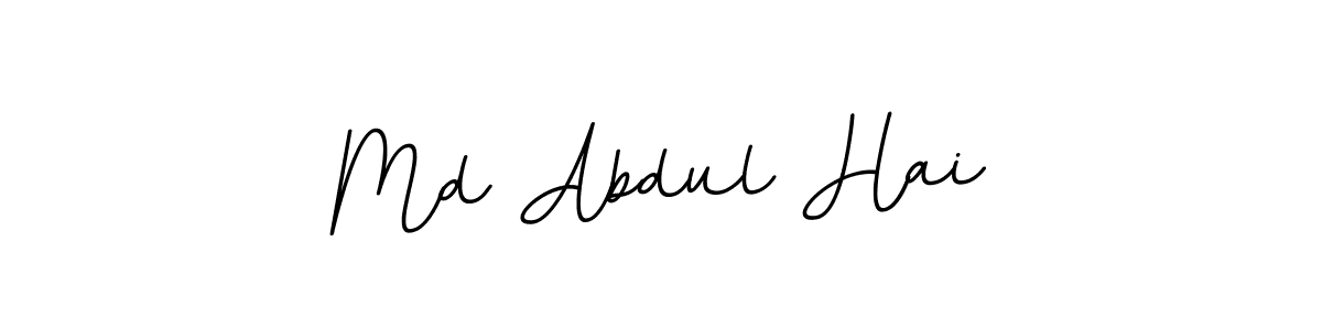 The best way (BallpointsItalic-DORy9) to make a short signature is to pick only two or three words in your name. The name Md Abdul Hai include a total of six letters. For converting this name. Md Abdul Hai signature style 11 images and pictures png