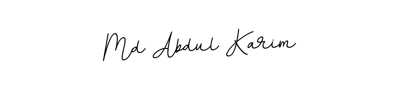 How to make Md Abdul Karim name signature. Use BallpointsItalic-DORy9 style for creating short signs online. This is the latest handwritten sign. Md Abdul Karim signature style 11 images and pictures png