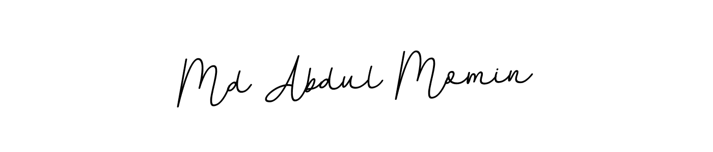 Use a signature maker to create a handwritten signature online. With this signature software, you can design (BallpointsItalic-DORy9) your own signature for name Md Abdul Momin. Md Abdul Momin signature style 11 images and pictures png