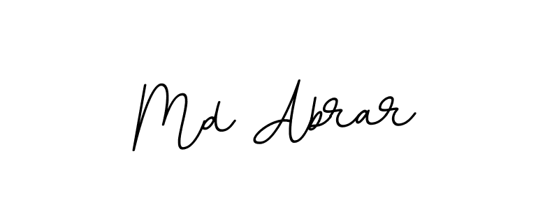 Use a signature maker to create a handwritten signature online. With this signature software, you can design (BallpointsItalic-DORy9) your own signature for name Md Abrar. Md Abrar signature style 11 images and pictures png