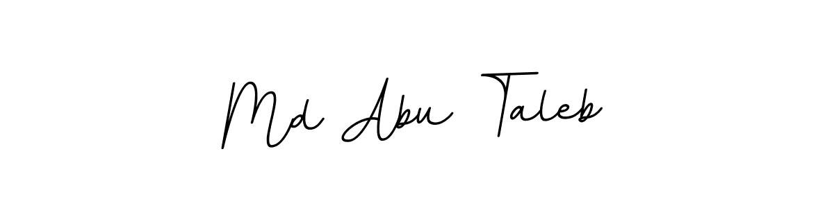 Use a signature maker to create a handwritten signature online. With this signature software, you can design (BallpointsItalic-DORy9) your own signature for name Md Abu Taleb. Md Abu Taleb signature style 11 images and pictures png